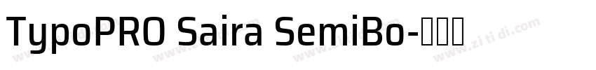 TypoPRO Saira SemiBo字体转换